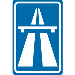 Verkeersbord autosnelweg