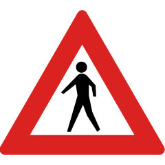 Pas op: voetgangers