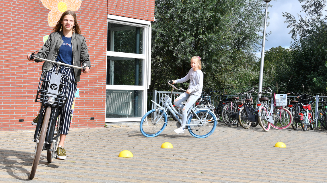 Afbeelding lespakket Verkeerskunsten groep 7 en 8 - fietskunsten les 1