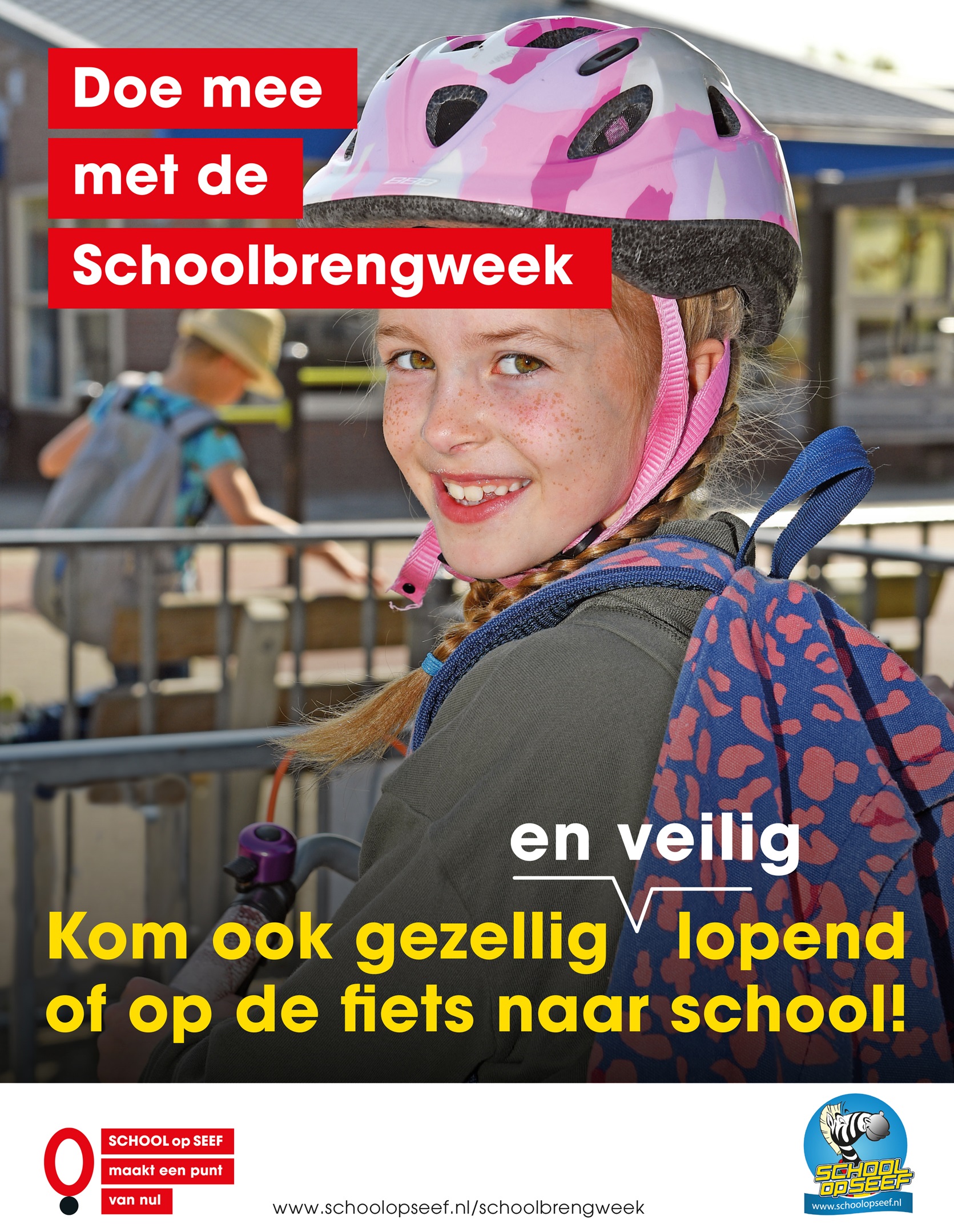 Poster van de schoolbrengweek