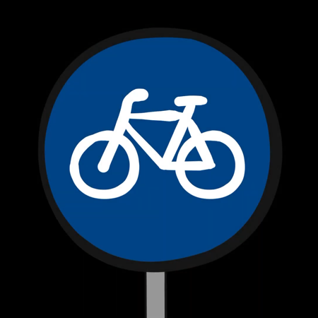 Verkeersbord G11 - Verplicht fietspad