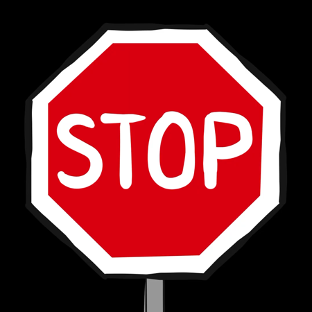 Verkeersbord B07 Stop - verleen voorrang aan bestuurders op de kruisende weg