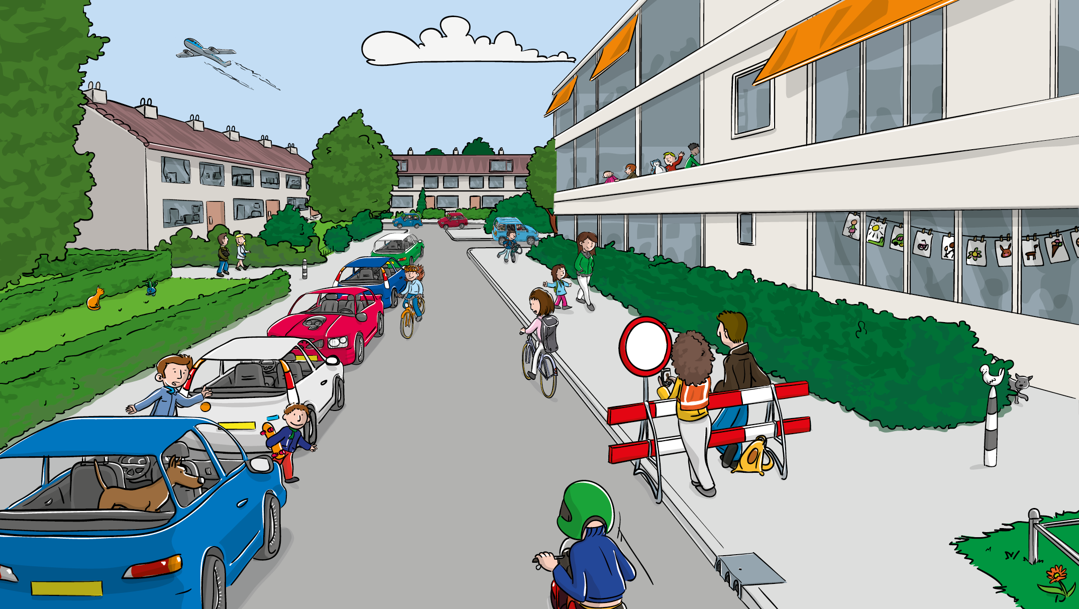 Afbeelding verkeersplaat Een betere straat